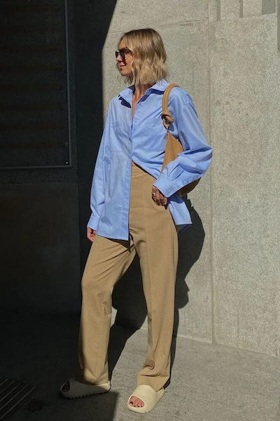 oversized button down shirt