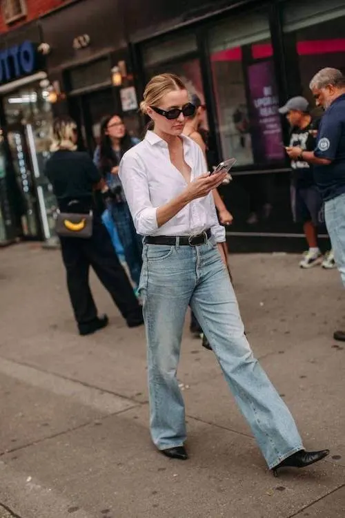 oversized button down shirt outfit ideas women