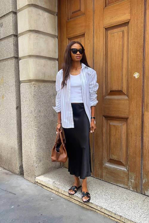 oversized button down shirt outfit ideas women