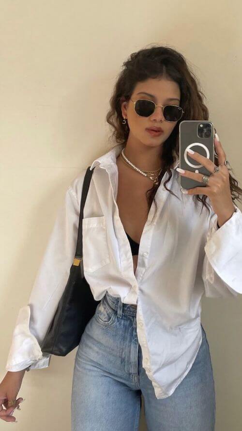 oversized shirt outfit ideas