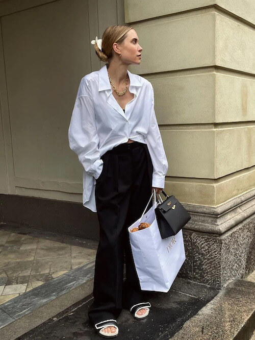 70+ Chic Oversized Shirt Outfit Ideas [2023]: How to Style An Oversized  Shirt - Girl Shares Tips