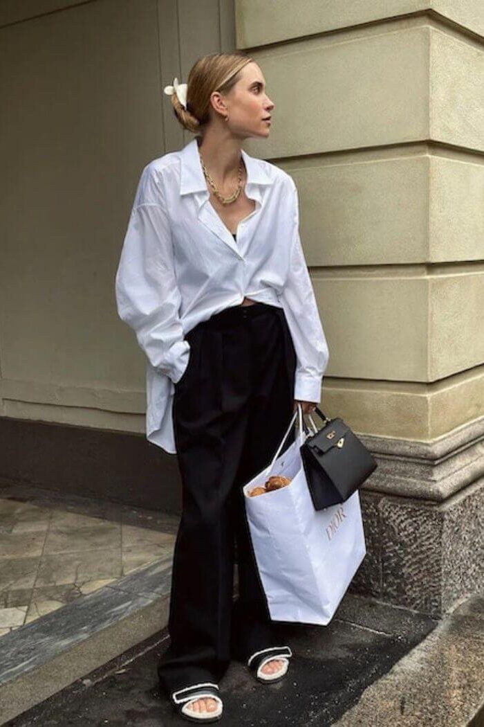 oversized shirt outfit ideas for women