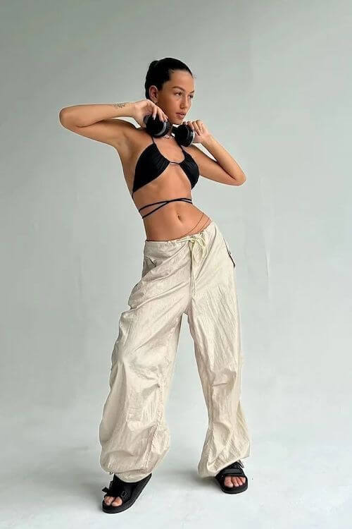 parachute pants outfit