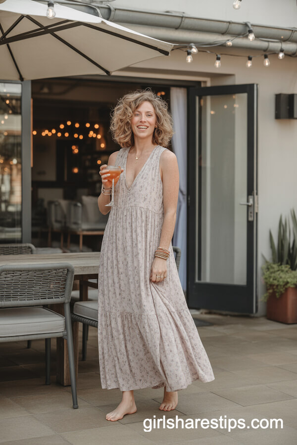 Flowy Floral Boho Maxi Dress