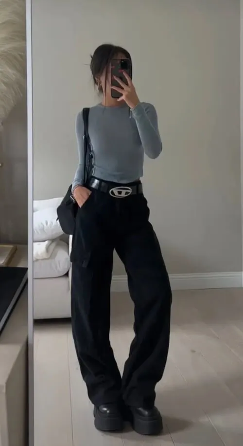 perfect black pants outfit