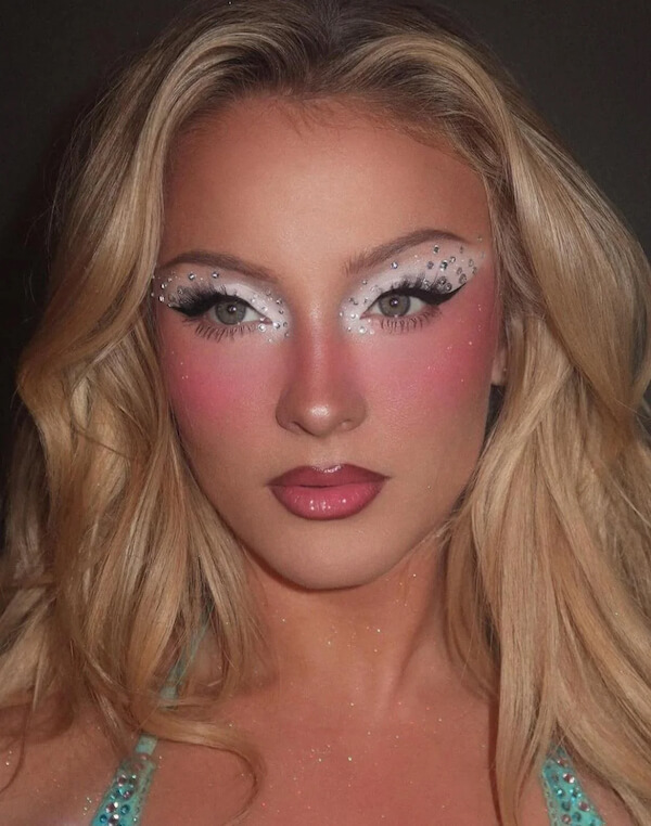 Icy Pink Glam Makeup