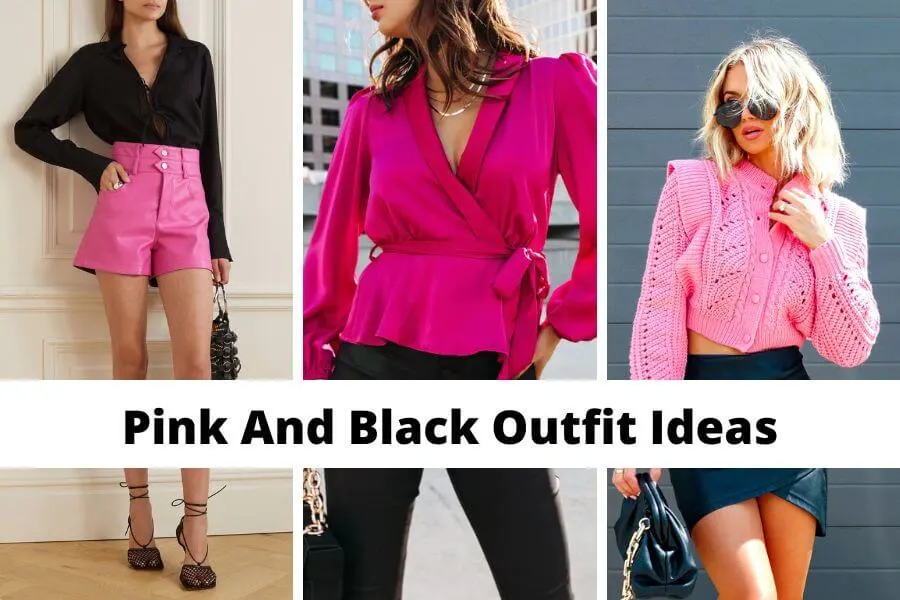 pink and black outfit