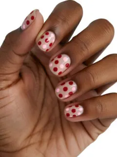 pink and red nails