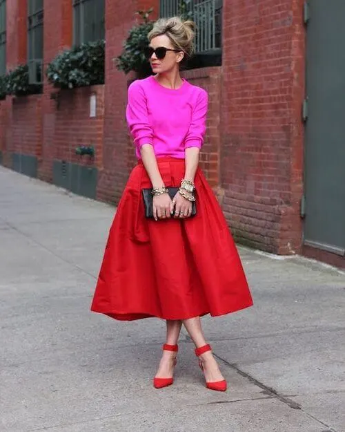 How To Wear Pink And Red To Wedding