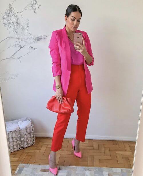 pink and red outfit ideas