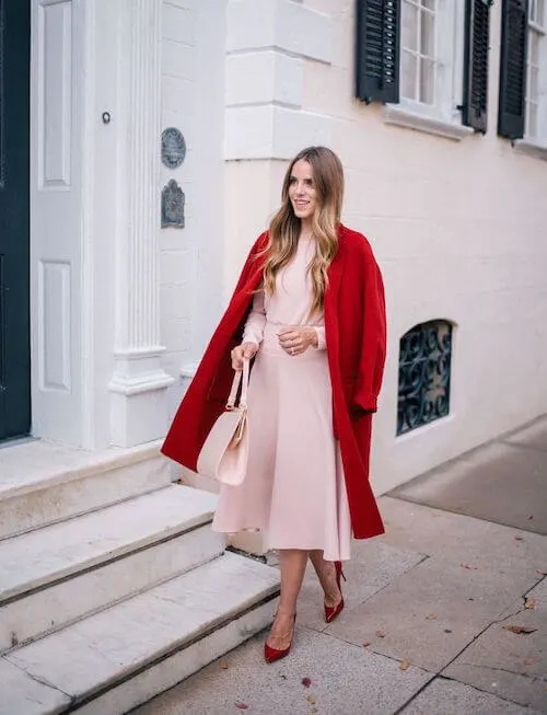 pink and red outfit ideas