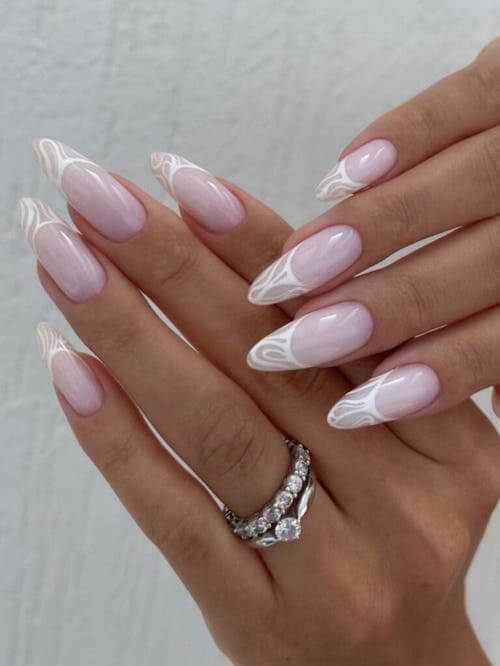 With White French Tips