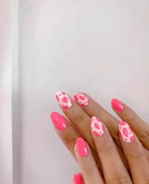 Pink And White Nail Designs For Short Nails