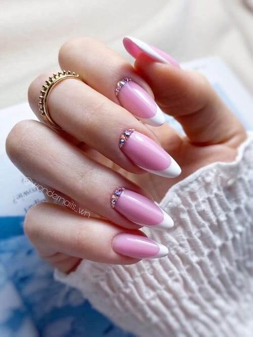 Pink And White Tips