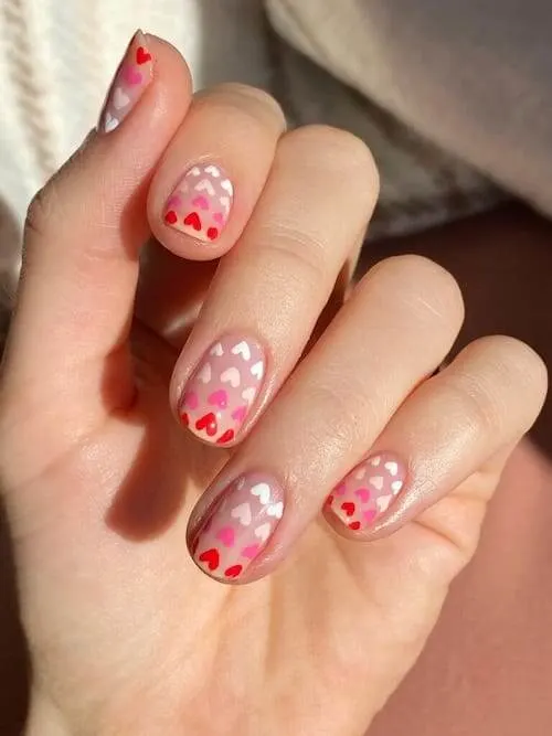 Pink And White Nail Designs For Short Nails