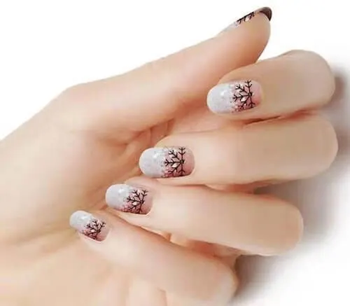 pink christmas nail ideas