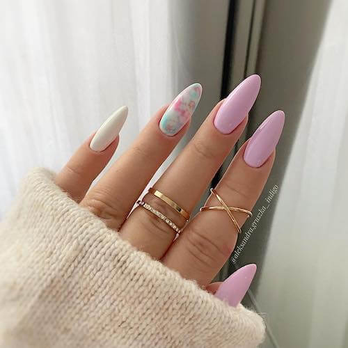 Pastel Pink Nail Art for Spring