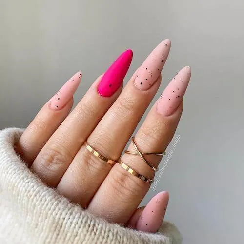 Pink Nail Design For Easter