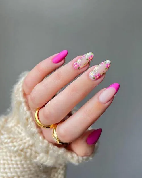 Pink Short Nails For Spring