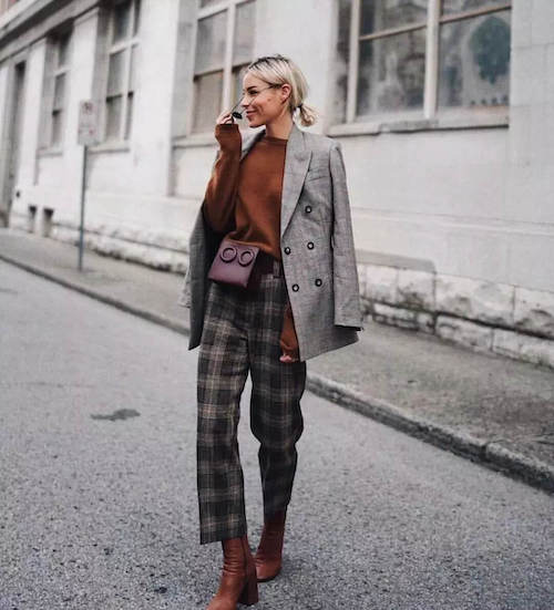 plaid pants outfits