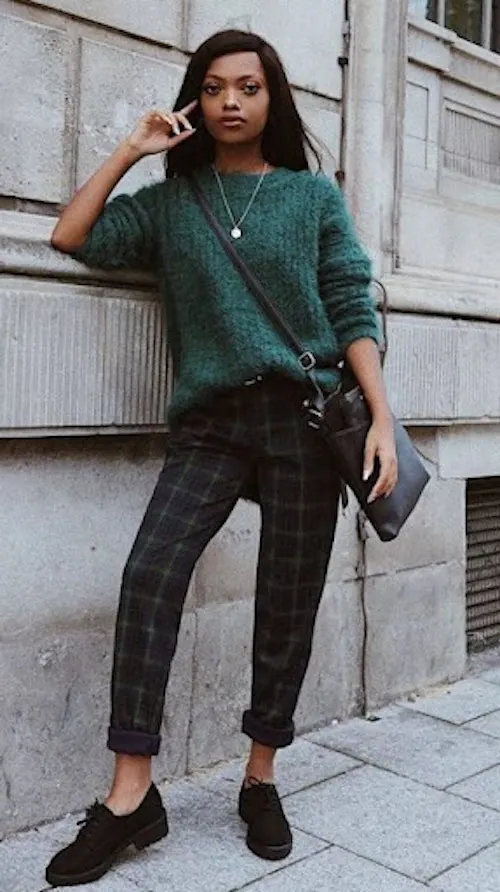 plaid pants outfits