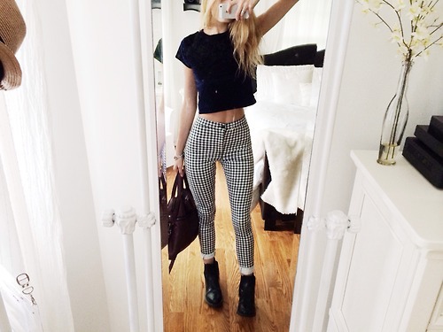 plaid pants outfits