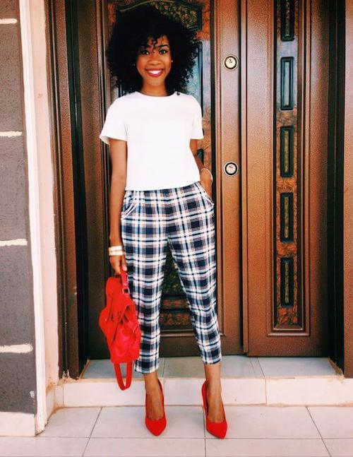 Our Best Tips For Styling Plaid Pants