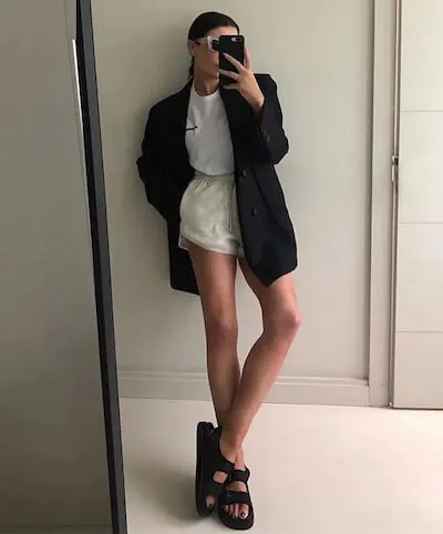 black platform sandals outfits