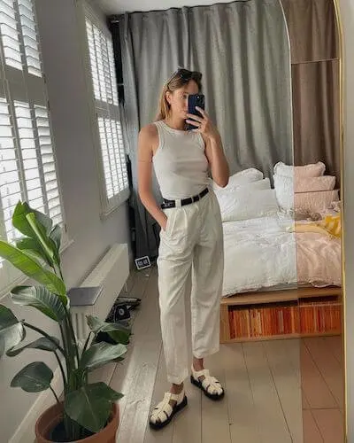 white platforms outfits summer
