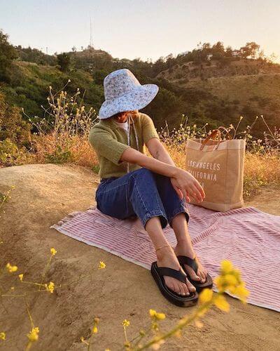 platform sandals outfit flip flops