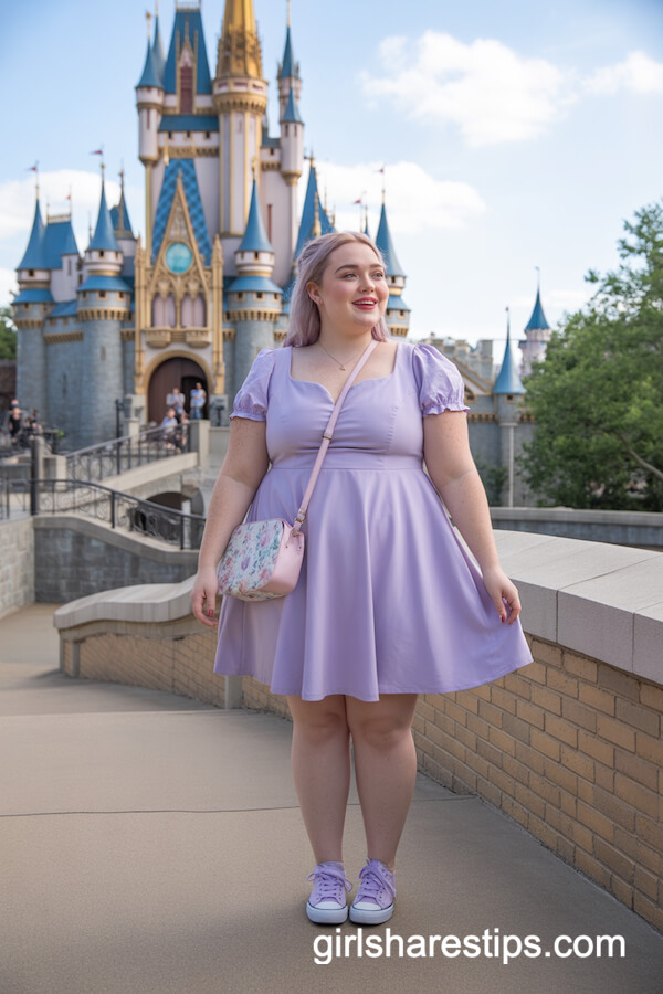 Rapunzel-Inspired Lavender Skater Dress
