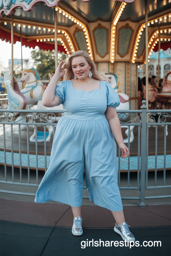 Cinderella-Inspired Powder Blue Jumpsuit