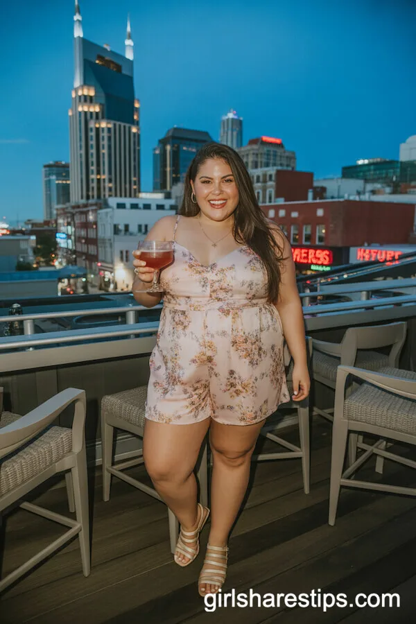 Floral Romper and Strappy Sandals