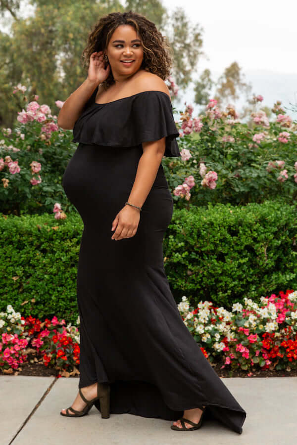 plus size maternity photoshoot outfits