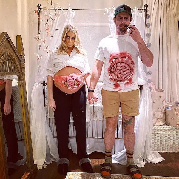 Zombie Pregnancy Couple Costume