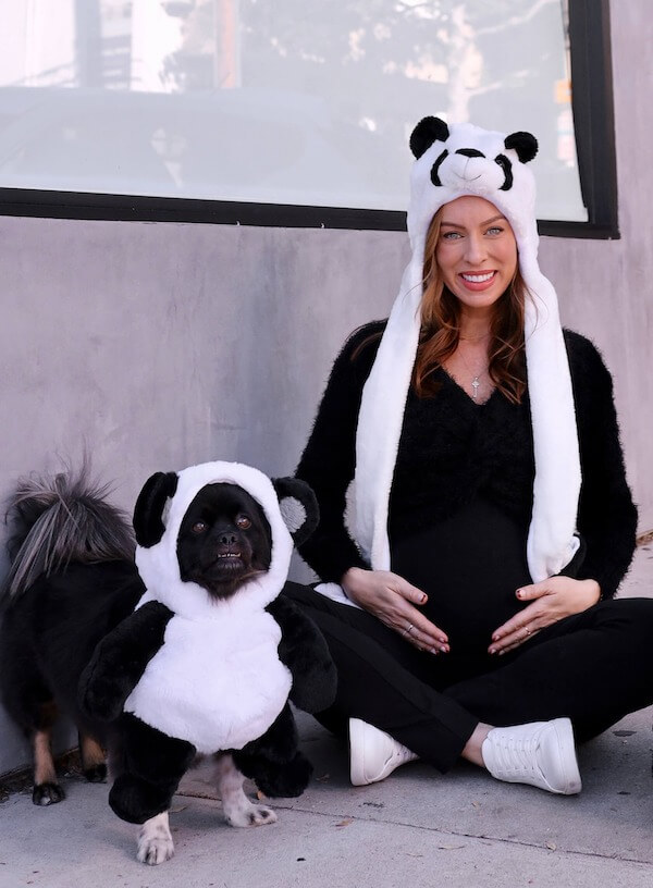 Panda Mom and Pup Costume