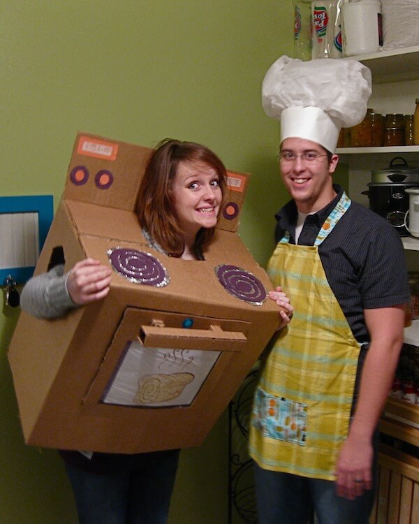 Oven and Chef Couple Costume