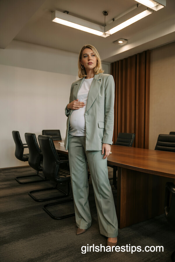 Light Grey Suit with White Tee