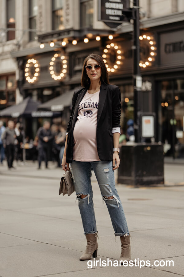 Tailored Blazer with Team Tank and Jeans