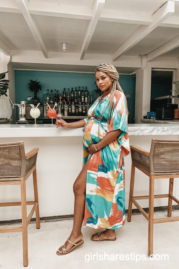 Vibrant Flowy Kaftan Dress