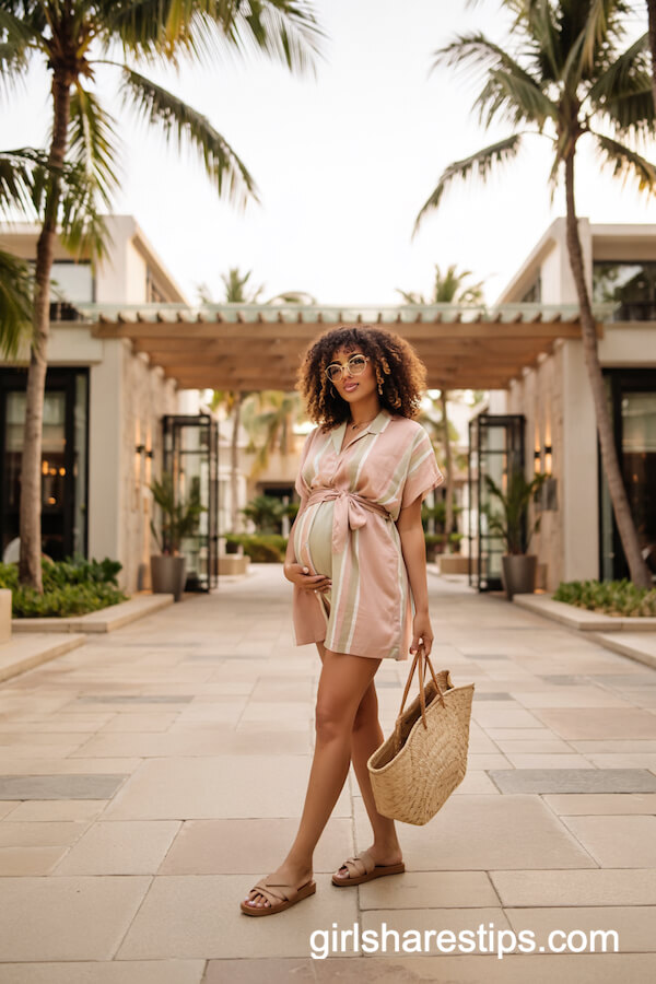 Pastel Romper with Waist Tie