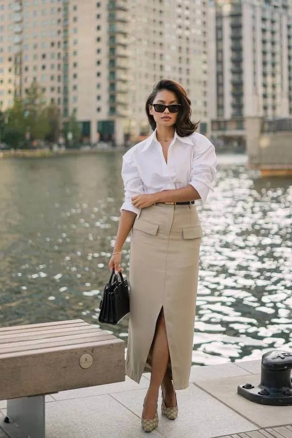 professional chic summer casual work outfits