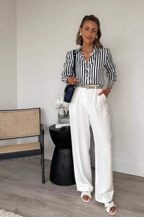 professional chic summer casual work outfits
