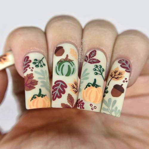 pumpkin nails