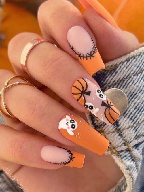 pumpkin nails