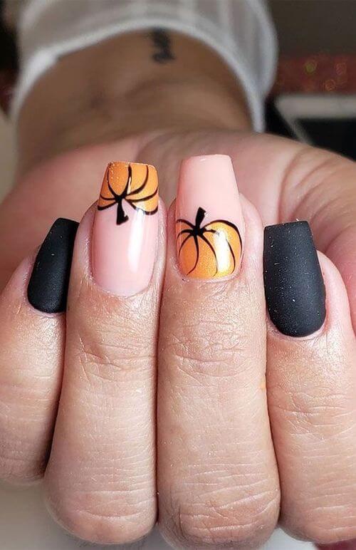 pumpkin nails