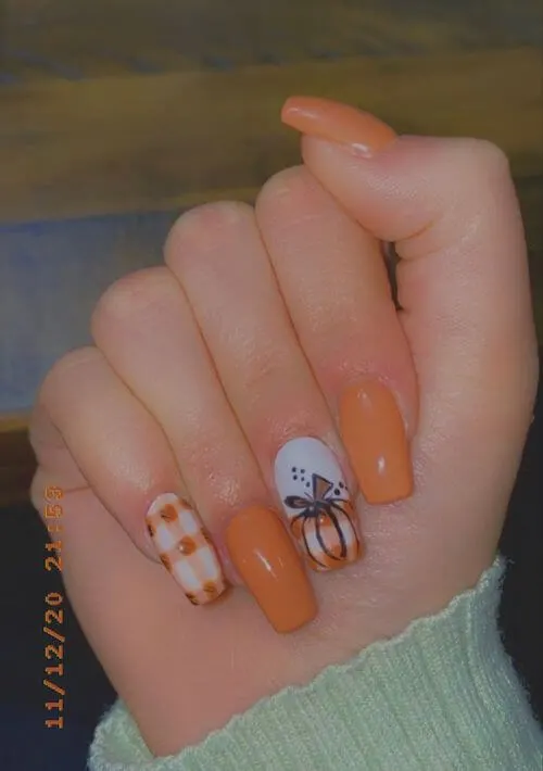 pumpkin nails