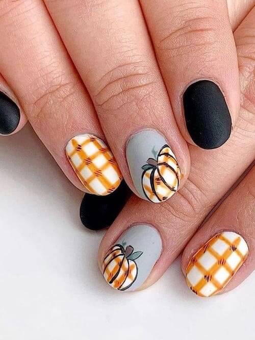 pumpkin nails