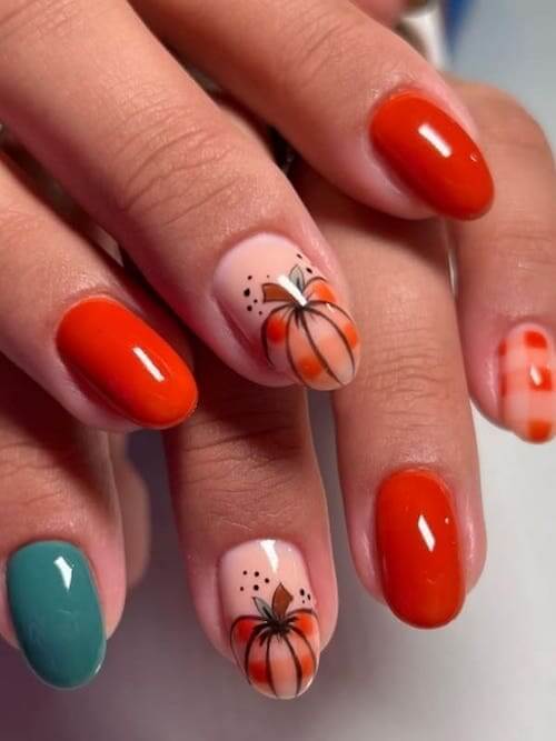 pumpkin nails