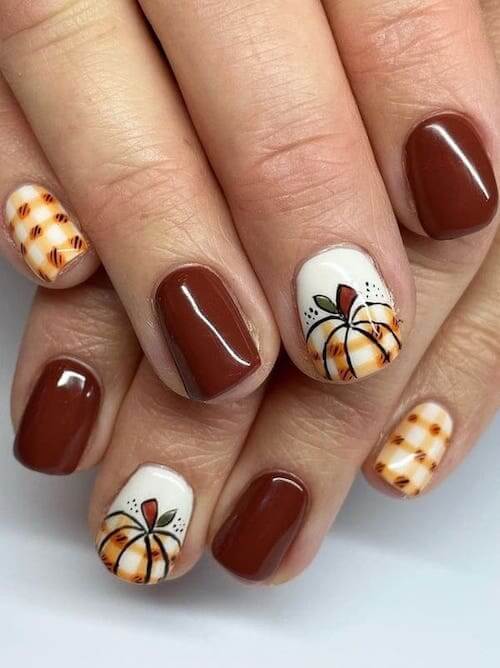 pumpkin nails